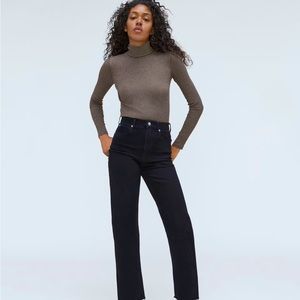 Everlane Supima micro rib turtleneck
